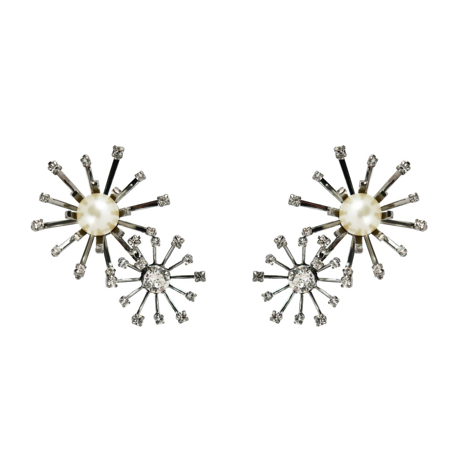 Boucles d'oreilles double chrysanthemum