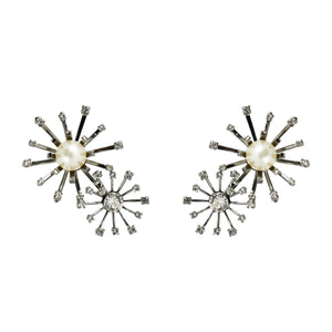 Boucles d'oreilles double chrysanthemum