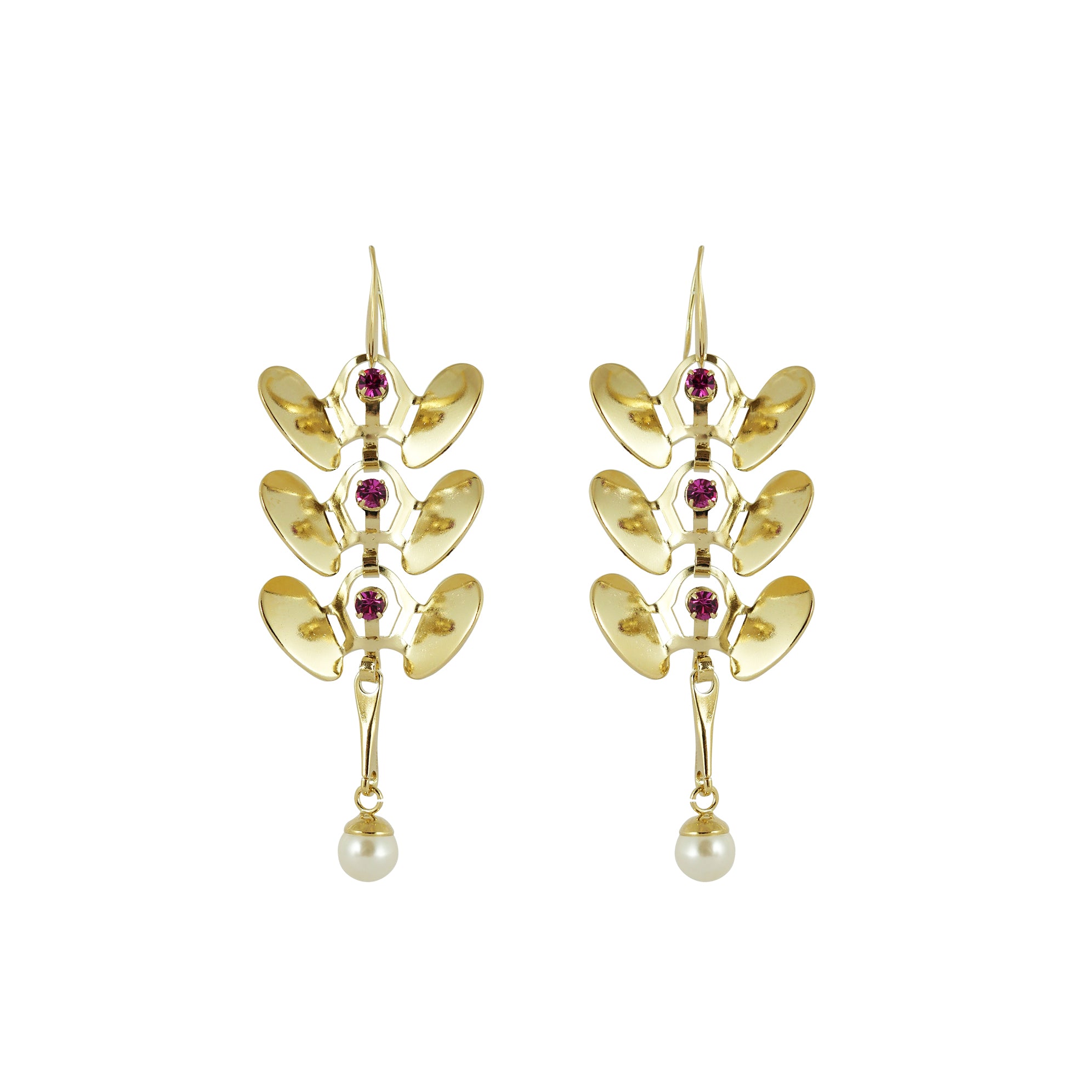 Boucles d’oreilles Orchidées #2 BIS