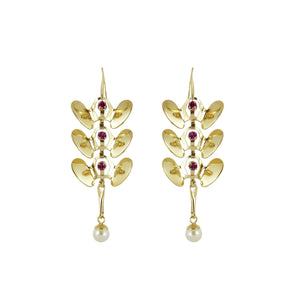 Boucles d’oreilles Orchidées #2 BIS